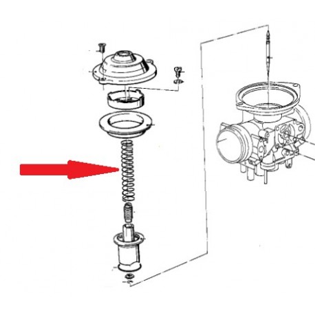 ressort carburateur a depression