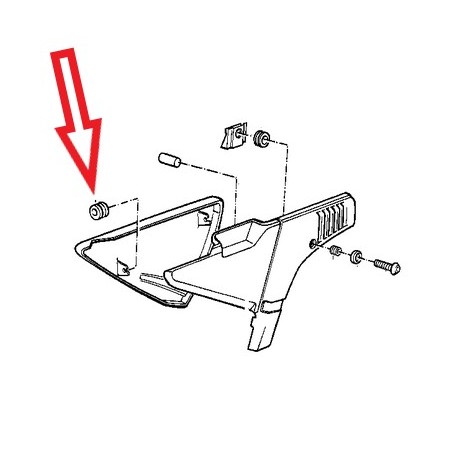 douille de cache lateral r100gs et r100r