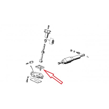 Glissière amortisseur de direction pour BMW R60/6-R100