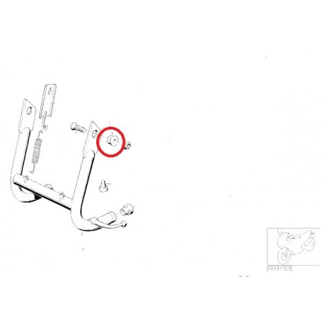 douille bequille centrale 81a 85