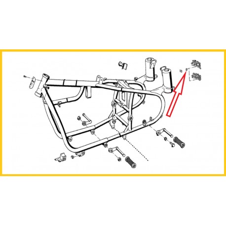 Rondelle en caoutchouc pour emblème R50S / R69S